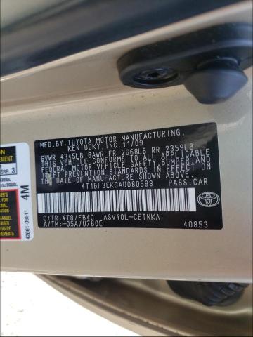 Photo 9 VIN: 4T1BF3EK9AU080598 - TOYOTA CAMRY BASE 