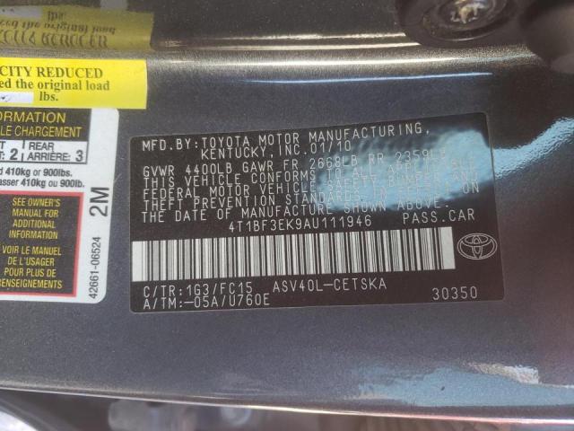 Photo 9 VIN: 4T1BF3EK9AU111946 - TOYOTA CAMRY BASE 