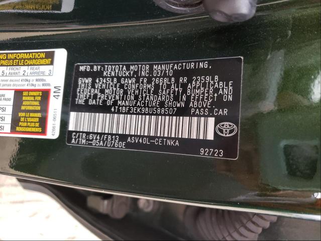 Photo 9 VIN: 4T1BF3EK9BU588507 - TOYOTA CAMRY BASE 