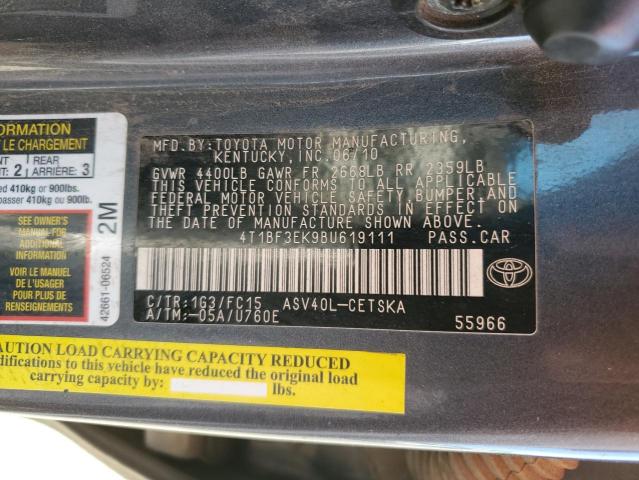 Photo 12 VIN: 4T1BF3EK9BU619111 - TOYOTA CAMRY BASE 