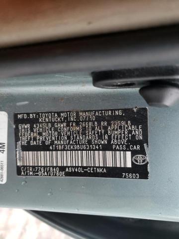 Photo 9 VIN: 4T1BF3EK9BU631341 - TOYOTA CAMRY BASE 