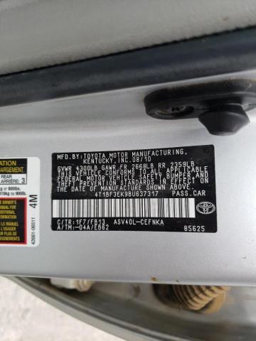 Photo 9 VIN: 4T1BF3EK9BU637317 - TOYOTA CAMRY BASE 