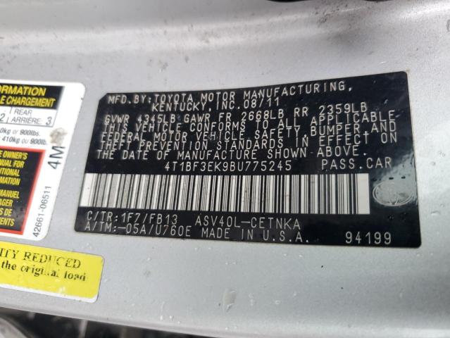 Photo 11 VIN: 4T1BF3EK9BU775245 - TOYOTA CAMRY 