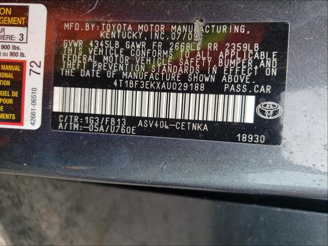 Photo 9 VIN: 4T1BF3EKXAU029188 - TOYOTA CAMRY BASE 