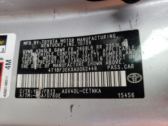 Photo 9 VIN: 4T1BF3EKXAU062448 - TOYOTA CAMRY BASE 