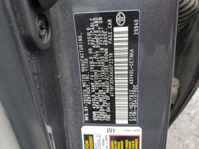 Photo 11 VIN: 4T1BF3EKXAU072218 - TOYOTA CAMRY BASE 