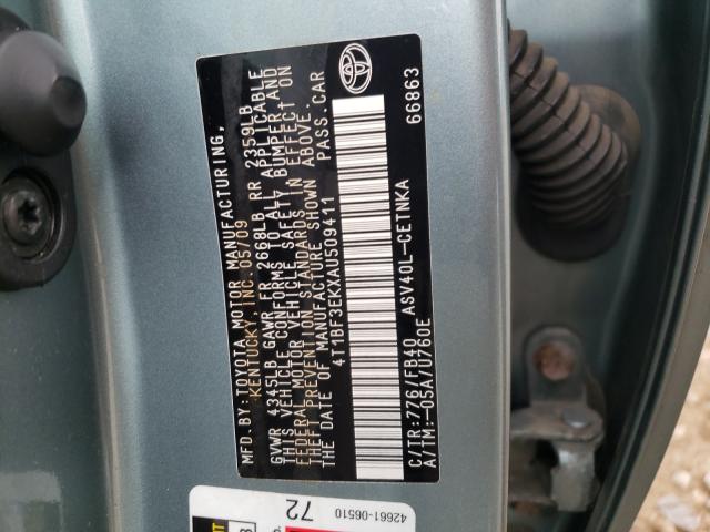 Photo 9 VIN: 4T1BF3EKXAU509411 - TOYOTA CAMRY BASE 