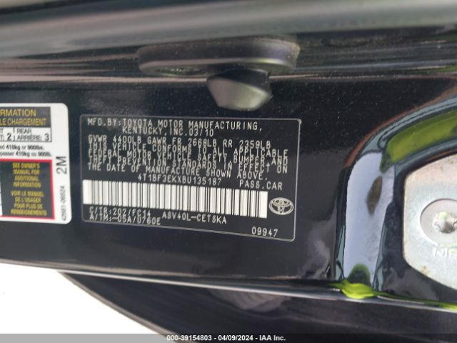 Photo 8 VIN: 4T1BF3EKXBU135187 - TOYOTA CAMRY 