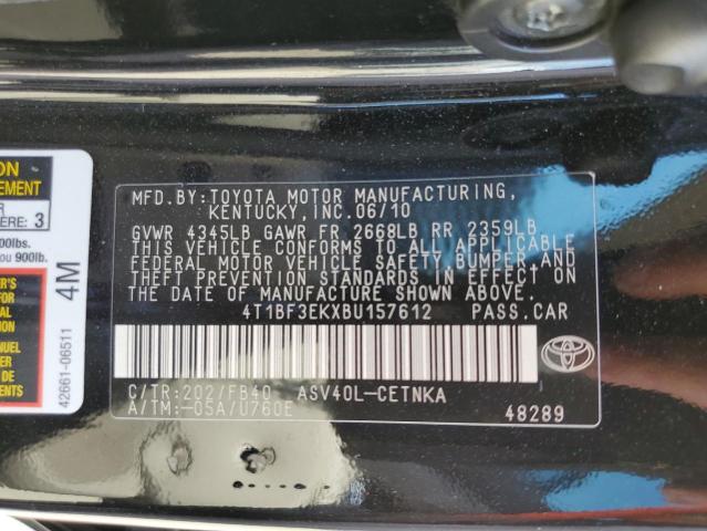 Photo 12 VIN: 4T1BF3EKXBU157612 - TOYOTA CAMRY BASE 