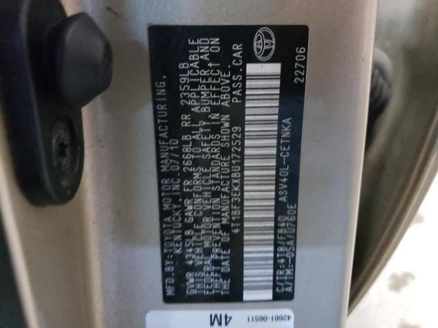 Photo 11 VIN: 4T1BF3EKXBU172529 - TOYOTA CAMRY BASE 