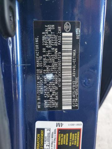 Photo 11 VIN: 4T1BF3EKXBU607579 - TOYOTA CAMRY BASE 