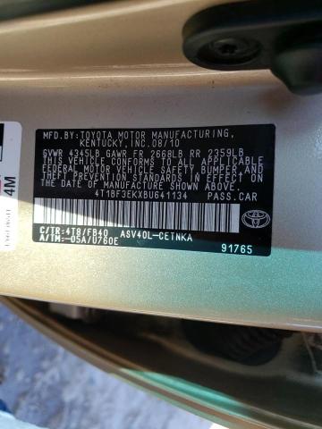 Photo 9 VIN: 4T1BF3EKXBU641134 - TOYOTA CAMRY BASE 