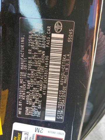 Photo 11 VIN: 4T1BF3EKXBU746496 - TOYOTA CAMRY BASE 