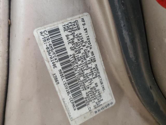 Photo 11 VIN: 4T1BG12K1TU822677 - TOYOTA CAMRY DX 