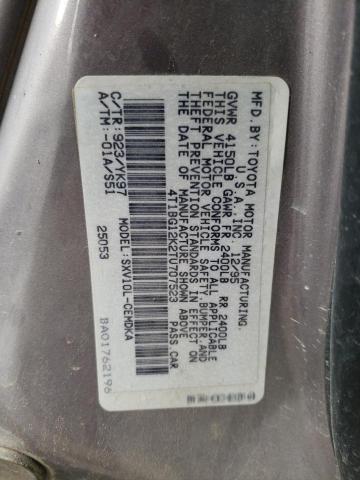 Photo 11 VIN: 4T1BG12K2TU707523 - TOYOTA CAMRY 