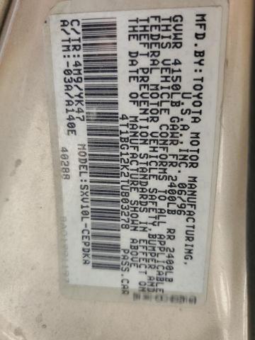 Photo 12 VIN: 4T1BG12K2TU803278 - TOYOTA CAMRY 