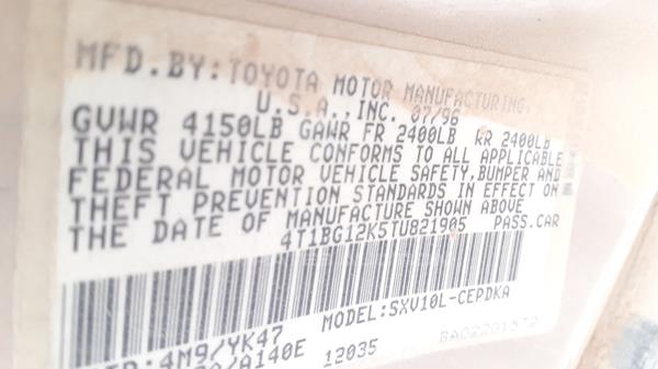 Photo 2 VIN: 4T1BG12K5TU821905 - TOYOTA CAMRY 