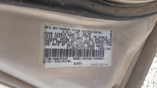 Photo 1 VIN: 4T1BG12KXTU787380 - TOYOTA CAMRY 