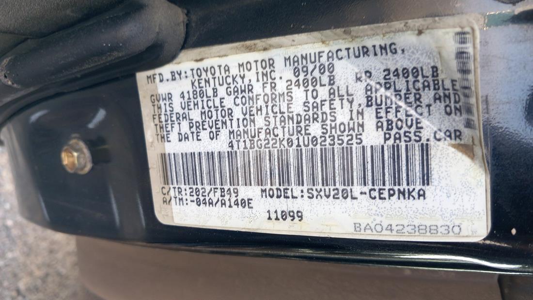 Photo 2 VIN: 4T1BG22K01U023525 - TOYOTA CAMRY 