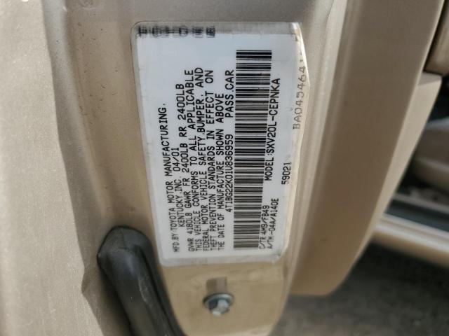 Photo 11 VIN: 4T1BG22K01U836959 - TOYOTA CAMRY 