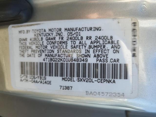 Photo 11 VIN: 4T1BG22K01U848349 - TOYOTA CAMRY CE 