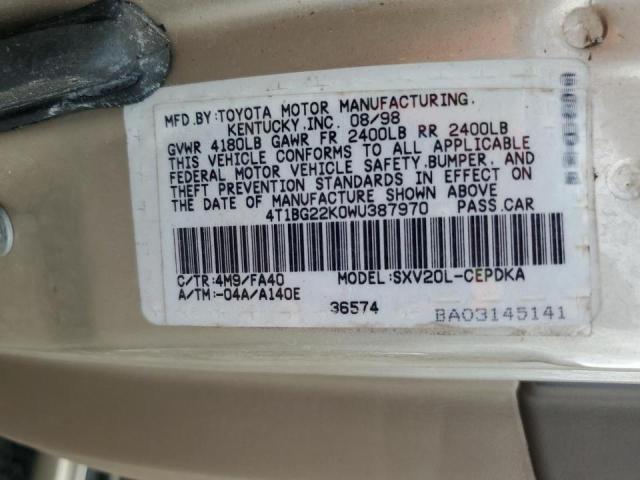 Photo 11 VIN: 4T1BG22K0WU387970 - TOYOTA CAMRY 