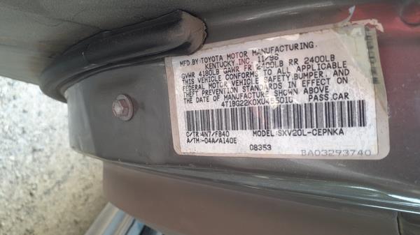 Photo 1 VIN: 4T1BG22K0XU455010 - TOYOTA CAMRY 