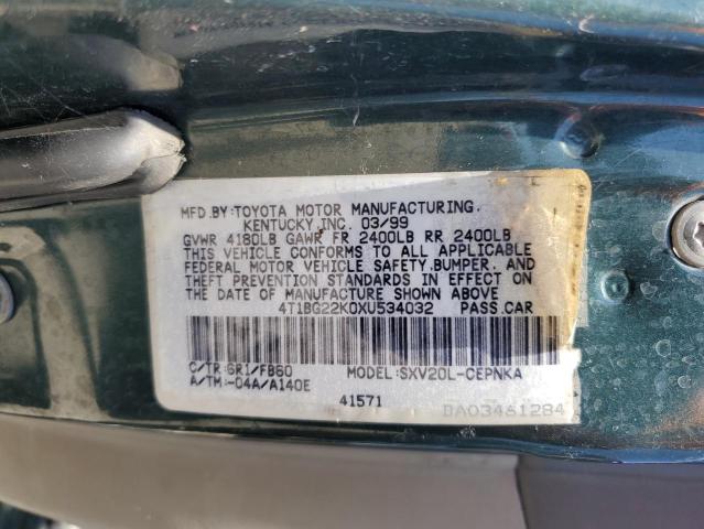 Photo 11 VIN: 4T1BG22K0XU534032 - TOYOTA CAMRY CE 