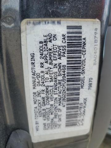 Photo 11 VIN: 4T1BG22K0YU994468 - TOYOTA CAMRY CE 