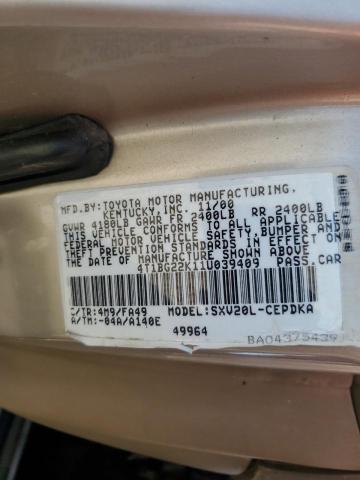 Photo 11 VIN: 4T1BG22K11U039409 - TOYOTA CAMRY 