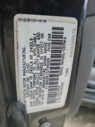 Photo 11 VIN: 4T1BG22K11U795029 - TOYOTA CAMRY CE 