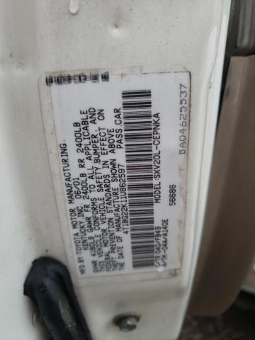 Photo 11 VIN: 4T1BG22K11U862597 - TOYOTA CAMRY CE 