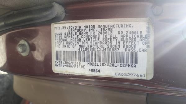 Photo 4 VIN: 4T1BG22K1XU446087 - TOYOTA CAMRY 