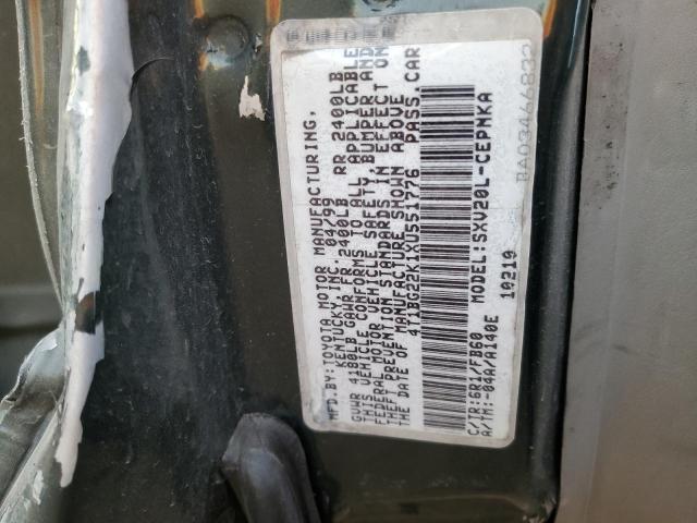 Photo 11 VIN: 4T1BG22K1XU551776 - TOYOTA CAMRY CE 