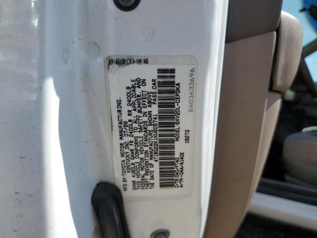 Photo 11 VIN: 4T1BG22K1XU605741 - TOYOTA CAMRY CE 