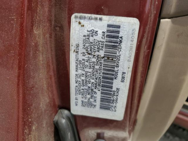 Photo 11 VIN: 4T1BG22K1YU954870 - TOYOTA CAMRY 