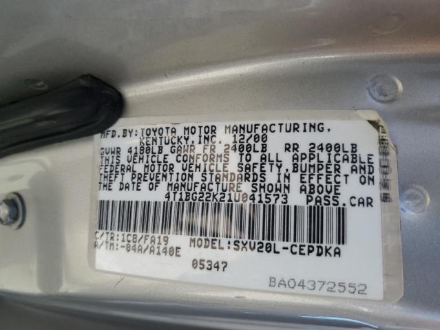 Photo 11 VIN: 4T1BG22K21U041573 - TOYOTA CAMRY 