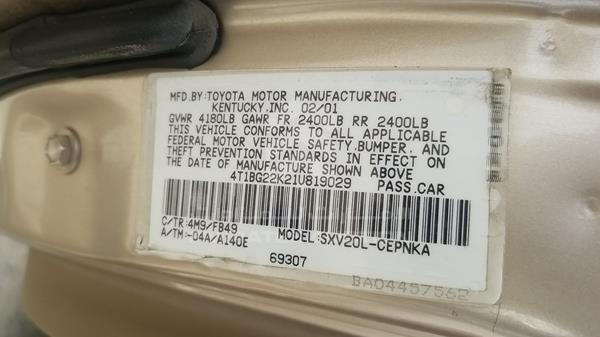 Photo 3 VIN: 4T1BG22K21U819029 - TOYOTA CAMRY 