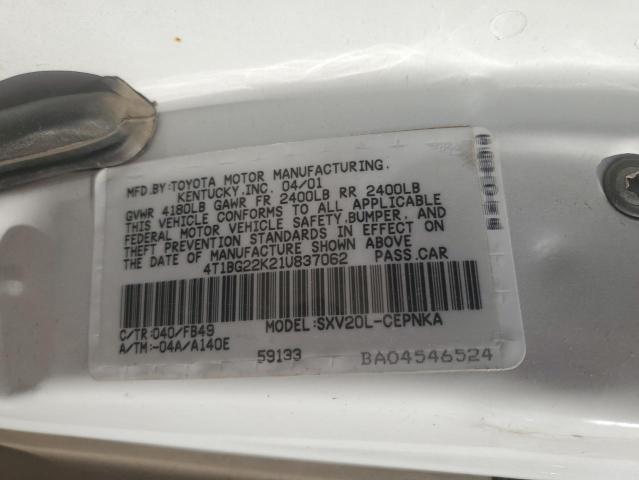 Photo 11 VIN: 4T1BG22K21U837062 - TOYOTA CAMRY CE 