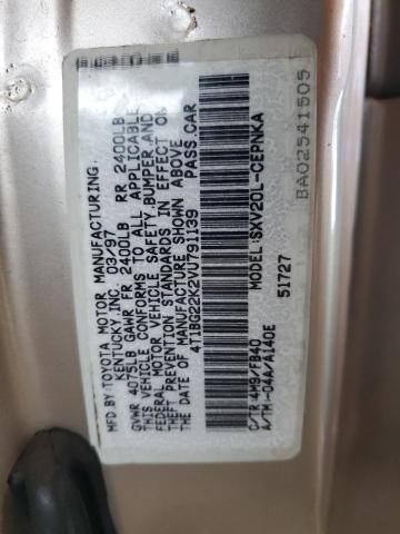 Photo 11 VIN: 4T1BG22K2VU791139 - TOYOTA CAMRY CE 