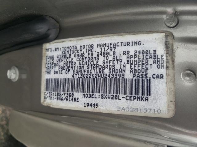 Photo 11 VIN: 4T1BG22K2WU243398 - TOYOTA CAMRY 