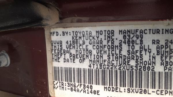 Photo 2 VIN: 4T1BG22K2XU532802 - TOYOTA CAMRY 