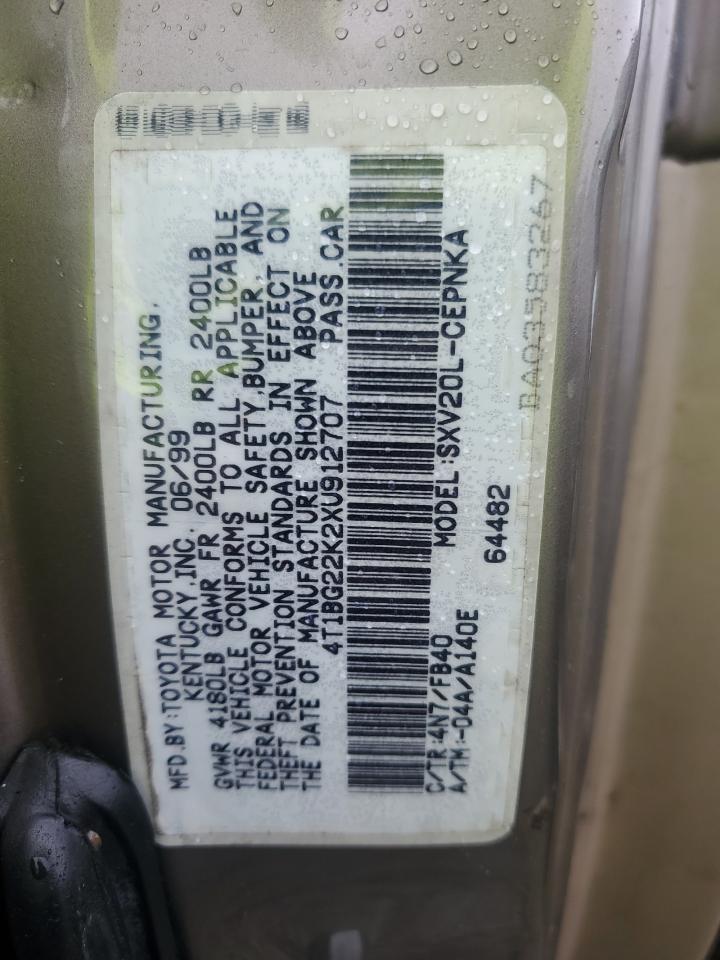 Photo 11 VIN: 4T1BG22K2XU912707 - TOYOTA CAMRY 