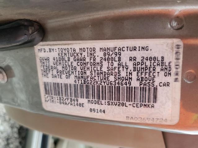 Photo 11 VIN: 4T1BG22K2YU634649 - TOYOTA CAMRY CE 