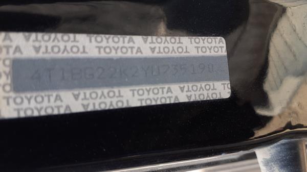 Photo 1 VIN: 4T1BG22K2YU735190 - TOYOTA CAMRY 