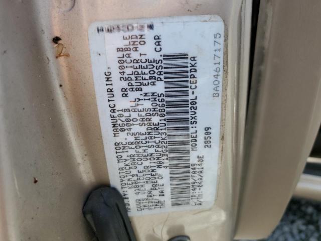 Photo 11 VIN: 4T1BG22K31U108665 - TOYOTA CAMRY 