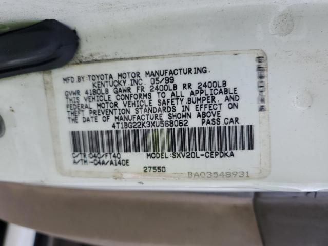 Photo 11 VIN: 4T1BG22K3XU568062 - TOYOTA CAMRY 