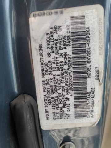 Photo 11 VIN: 4T1BG22K3YU762527 - TOYOTA CAMRY 