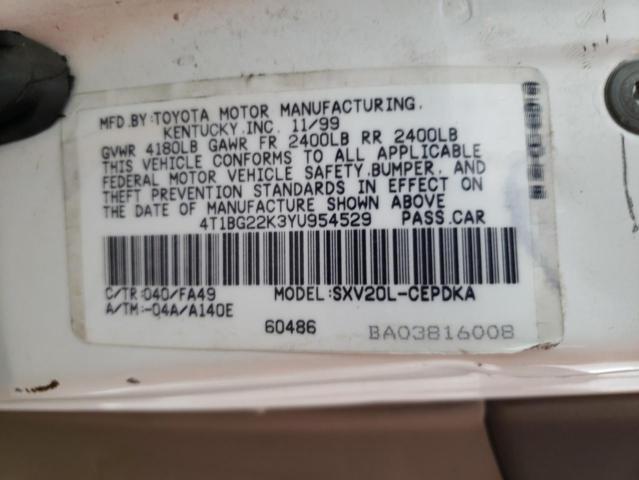 Photo 9 VIN: 4T1BG22K3YU954529 - TOYOTA CAMRY CE 