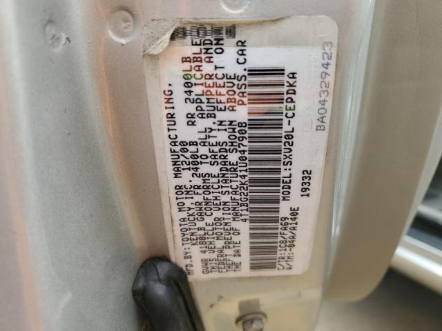 Photo 11 VIN: 4T1BG22K41U047908 - TOYOTA CAMRY 